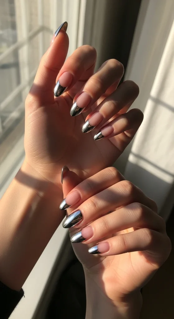 Chrome French Tips