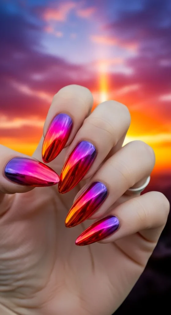 Chrome Ombre Nails