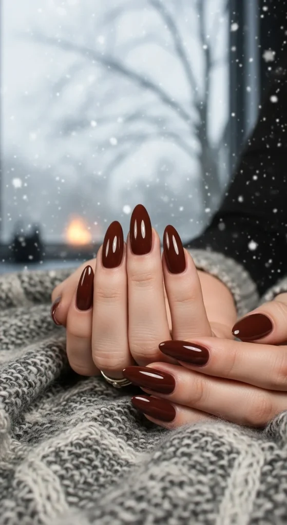 Dark Chocolate Nails
