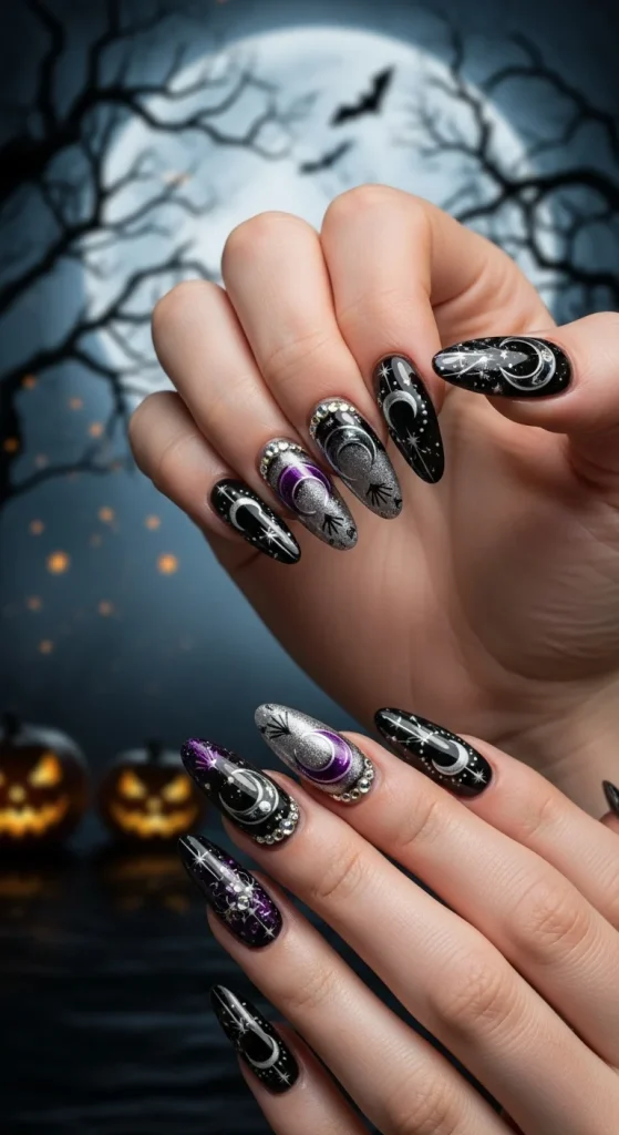 Witchy Moon Nails