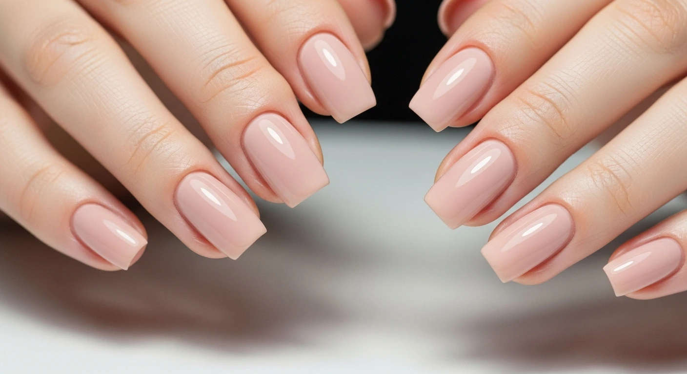 Beige Rosy Tone Nails