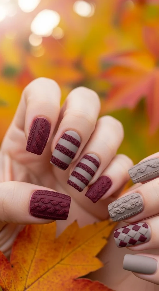 Burgundy and Taupe Combo