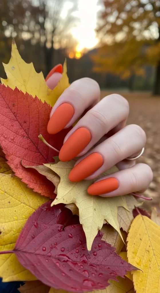 Burnt Orange Nails