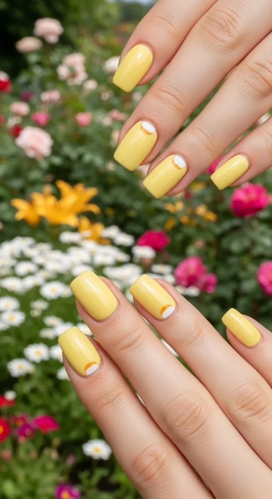 Butter Yellow with Negative Space