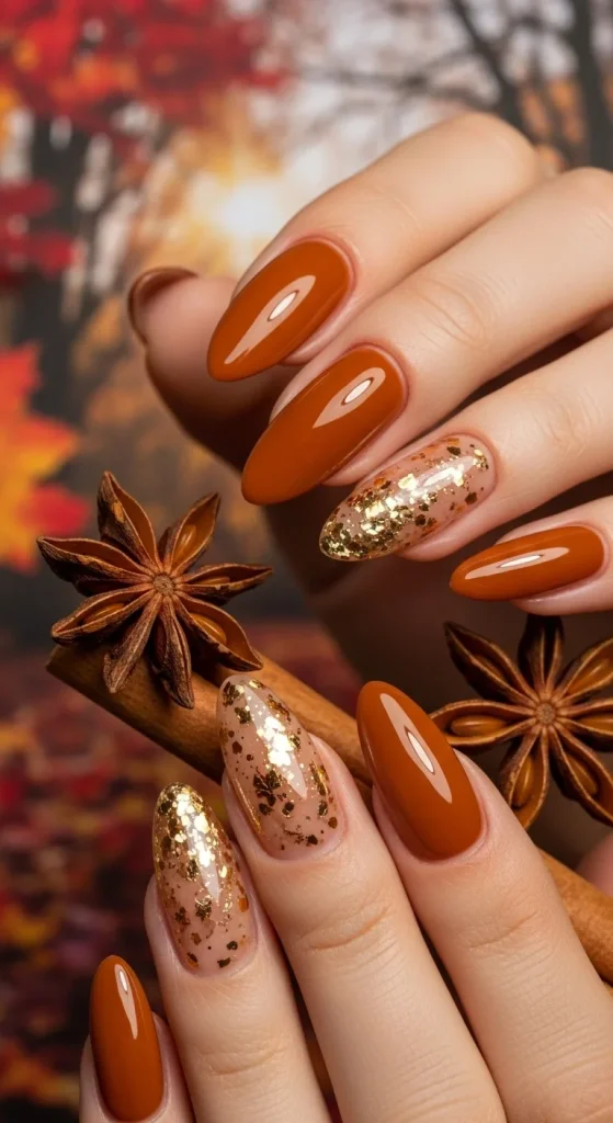 Cinnamon Spice Nails