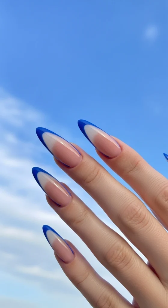 Cobalt Edge Nails