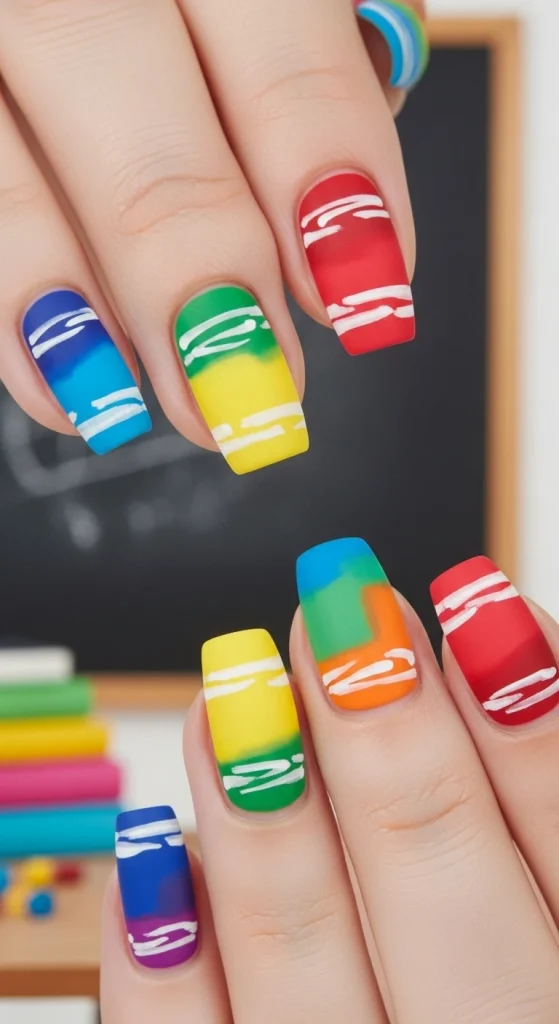 Crayon-Inspired Color Block