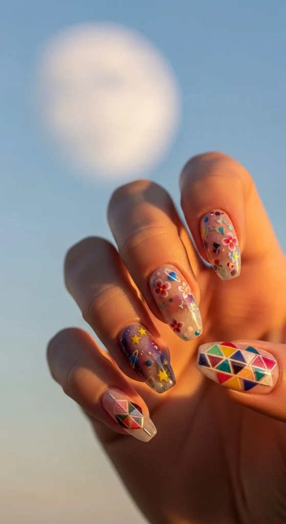 Custom Nail Art with Gel Polish