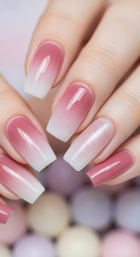 Dusty Rose Mist Nails