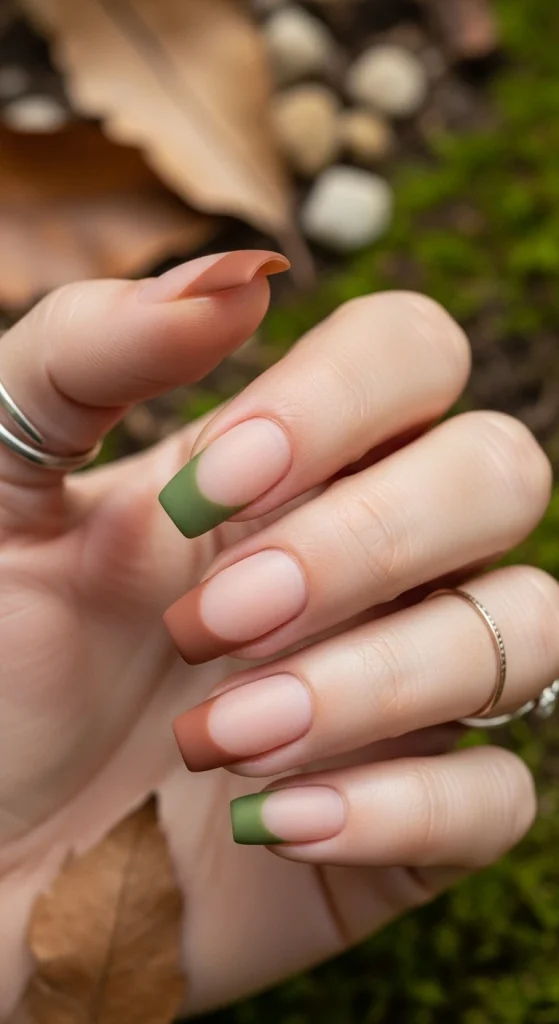 Earthy French Tips
