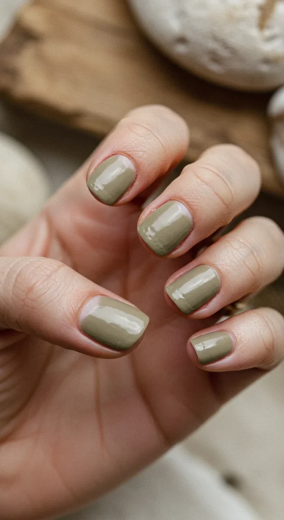 Earthy Short Nails