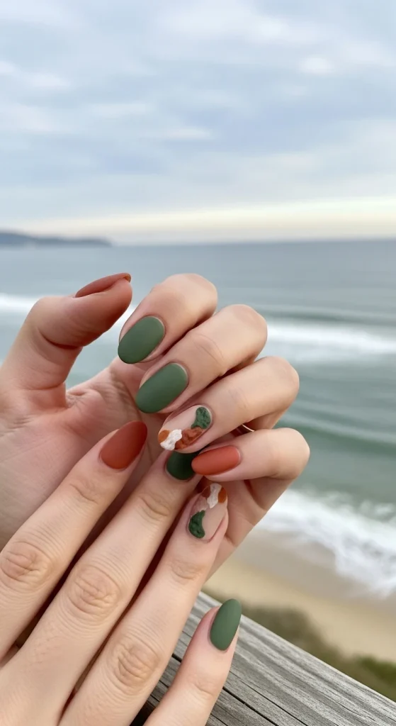 Earthy Tone Nails