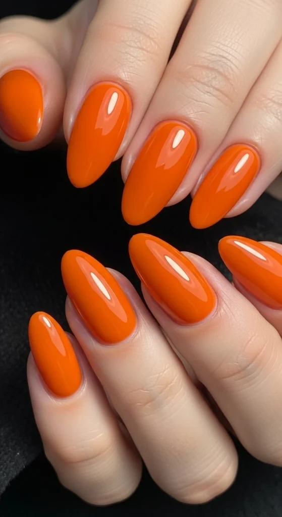 Ember Orange Nails