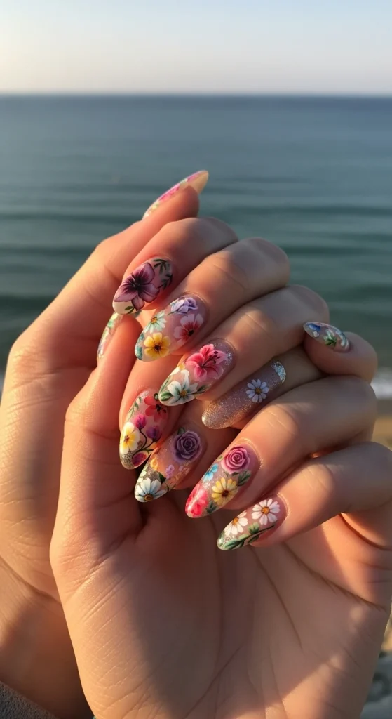 Floral-Inspired Nail Art