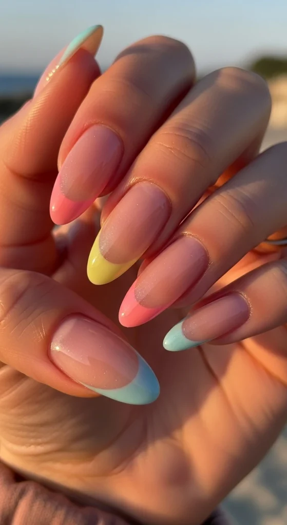 radient French Tips Nails