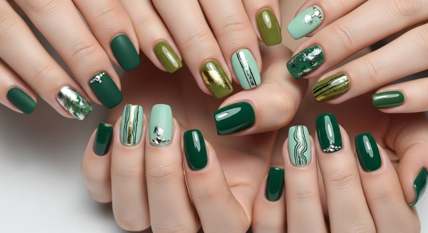 Green Nails Ideas