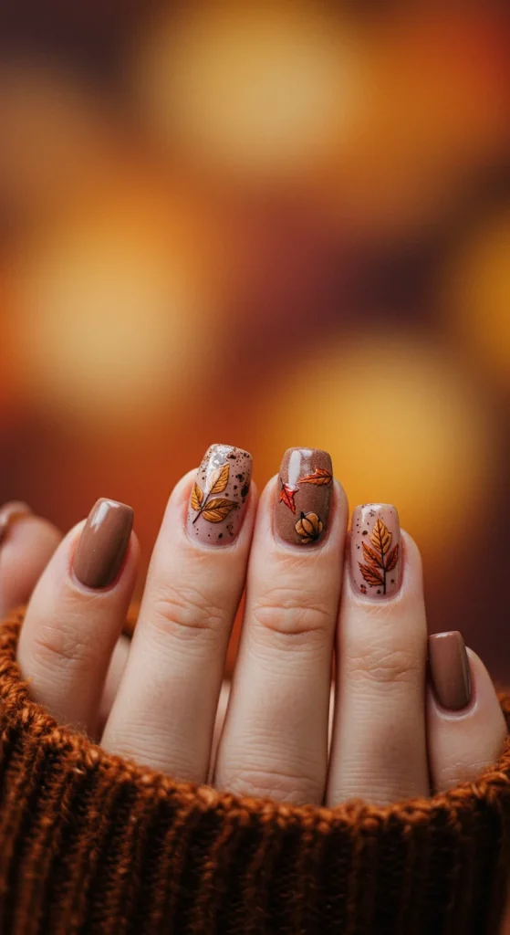Earthy Seasonal Nails