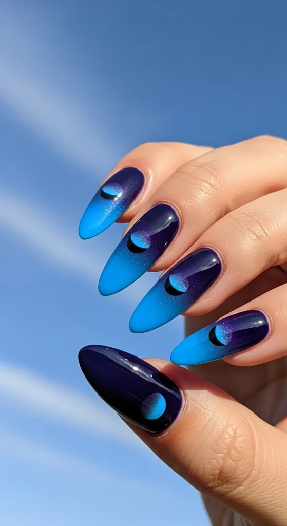 Indigo Eclipse Nails