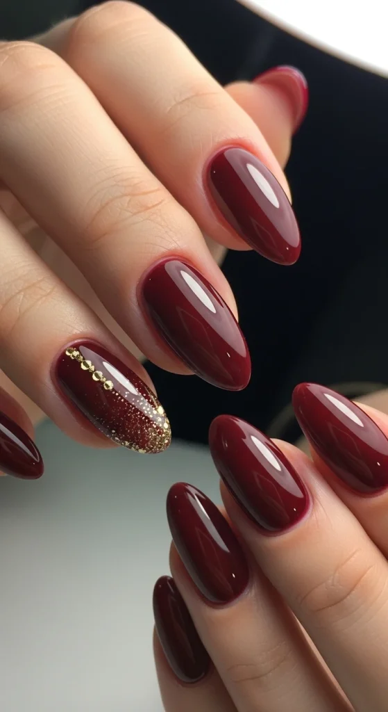Luxe Garnet Nails