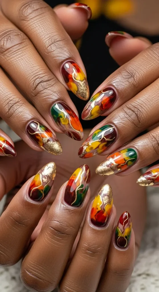 Marbled Autumn Designs