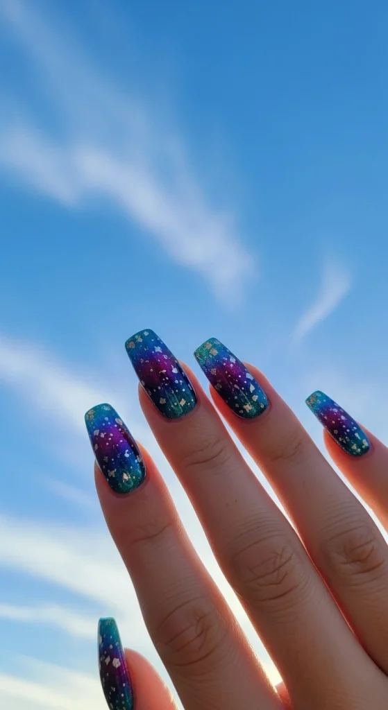 Midnight Prism Nails