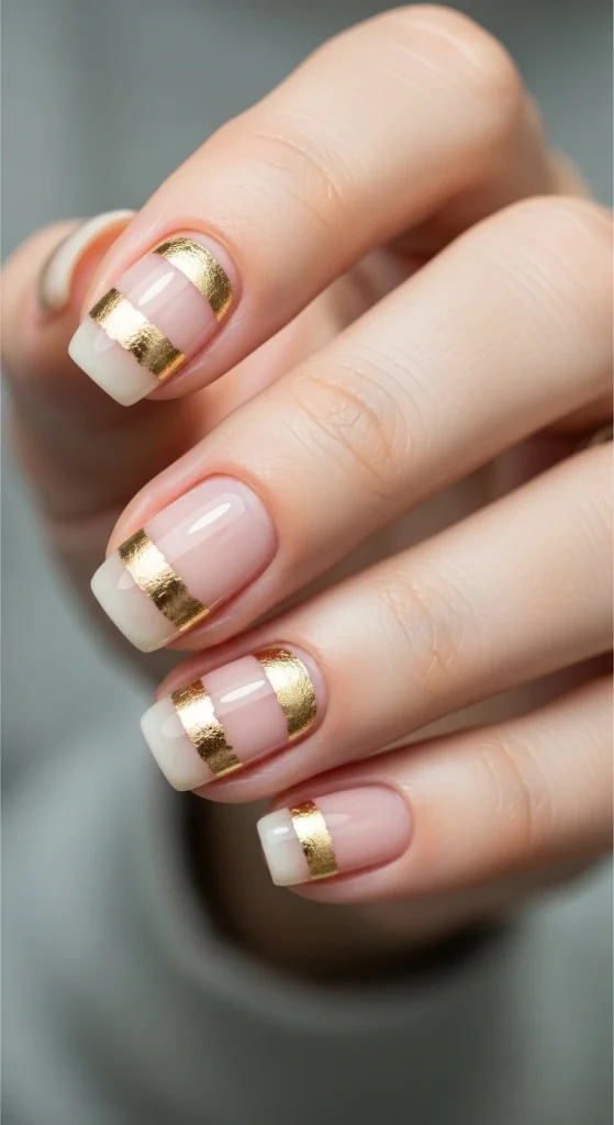 Minimal Gold Nails