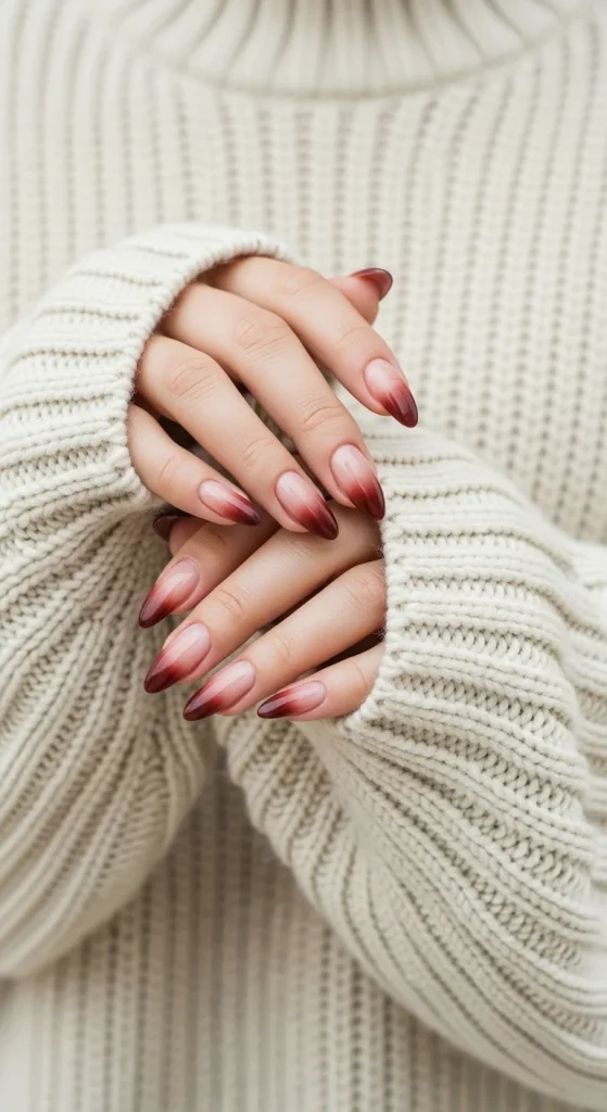 Ombre Almond Nails