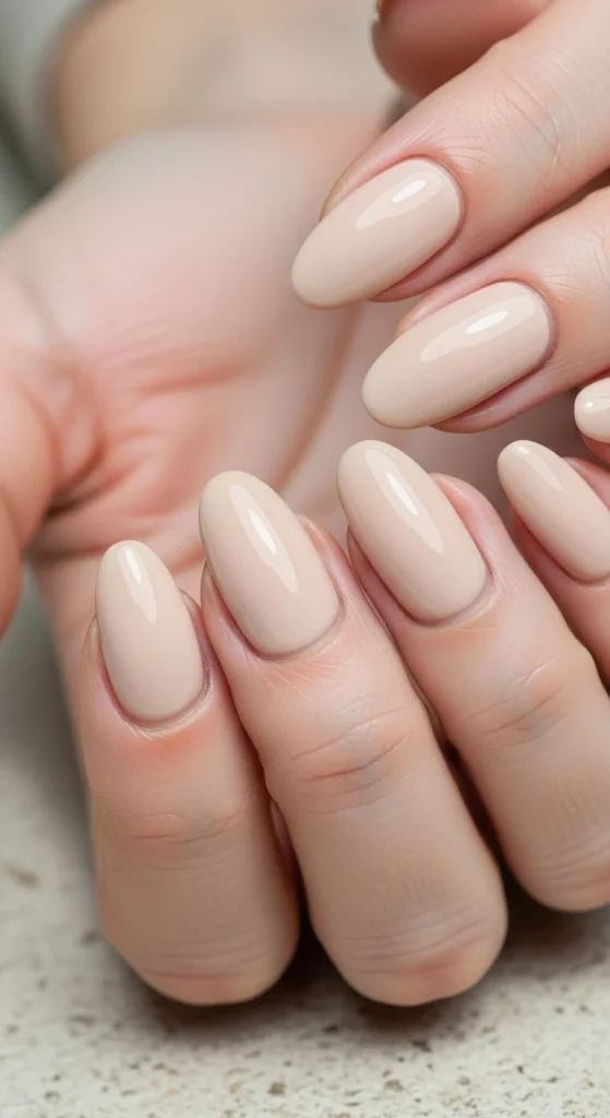 Pale Beige Nails for a Versatile Neutral