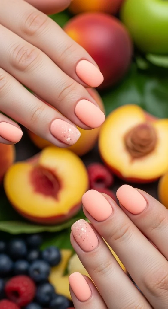 Peach Softness Nails