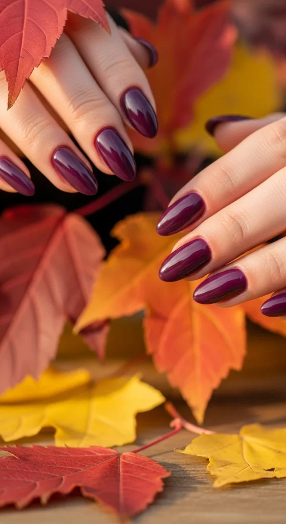 Plum Purple Nails