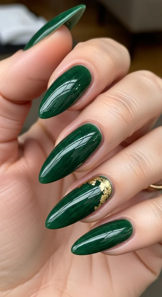 Polished Pine Luxe Nails