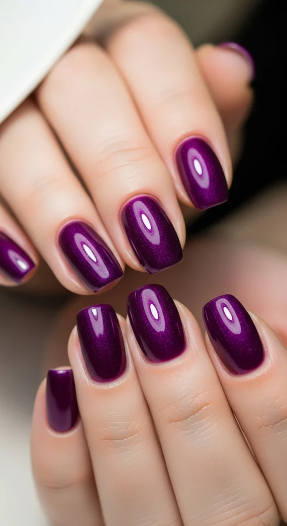 Purple Jewel-Tone Nails