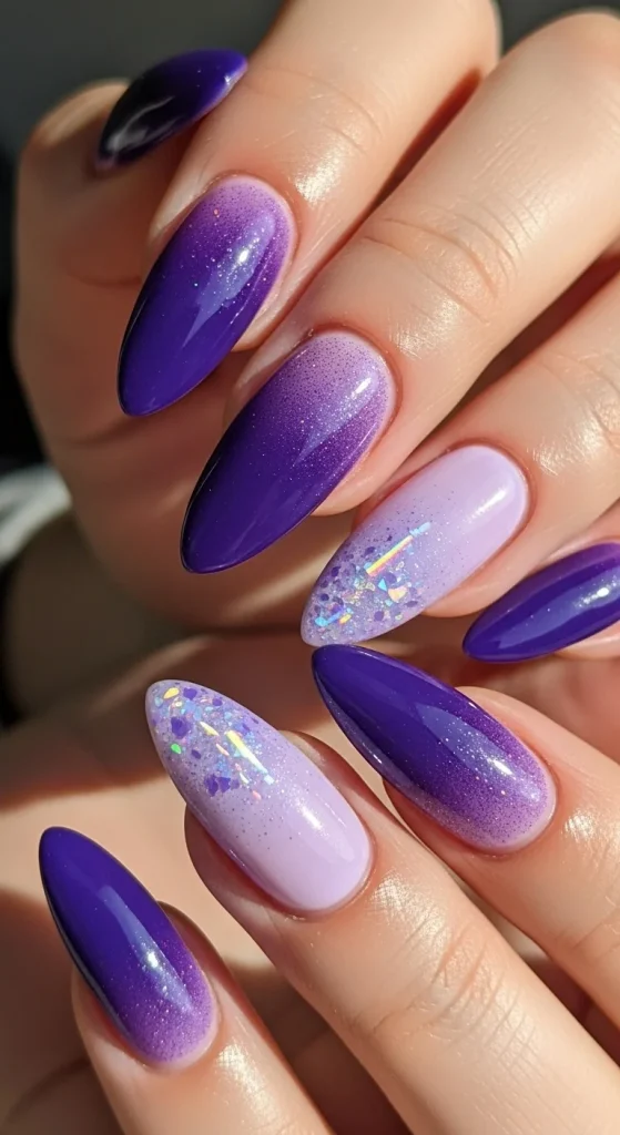 Purple Ombre Nails