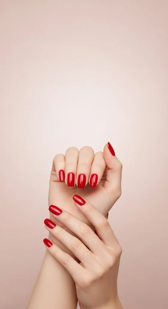 Radiant Rouge Nails