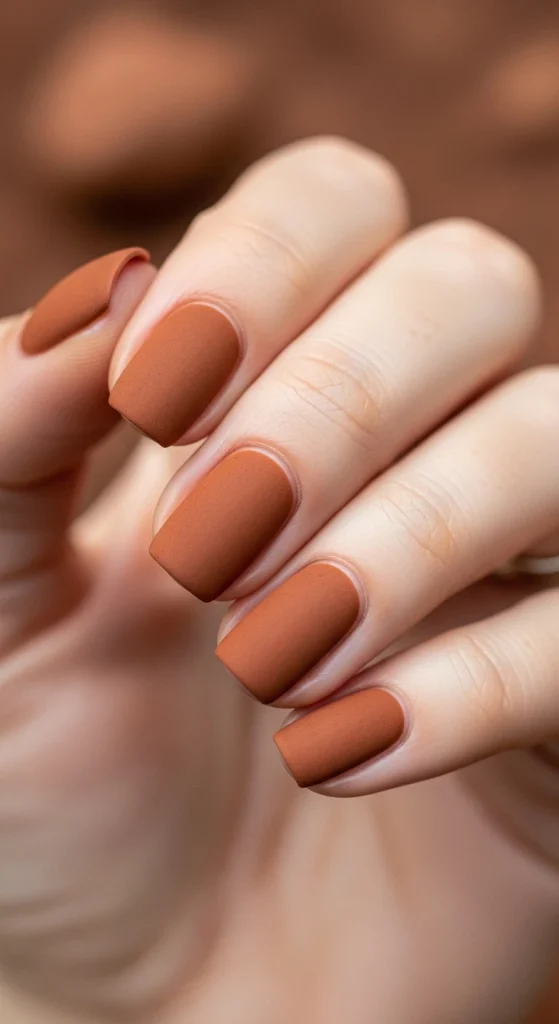 Rust Toned Earthy Nails