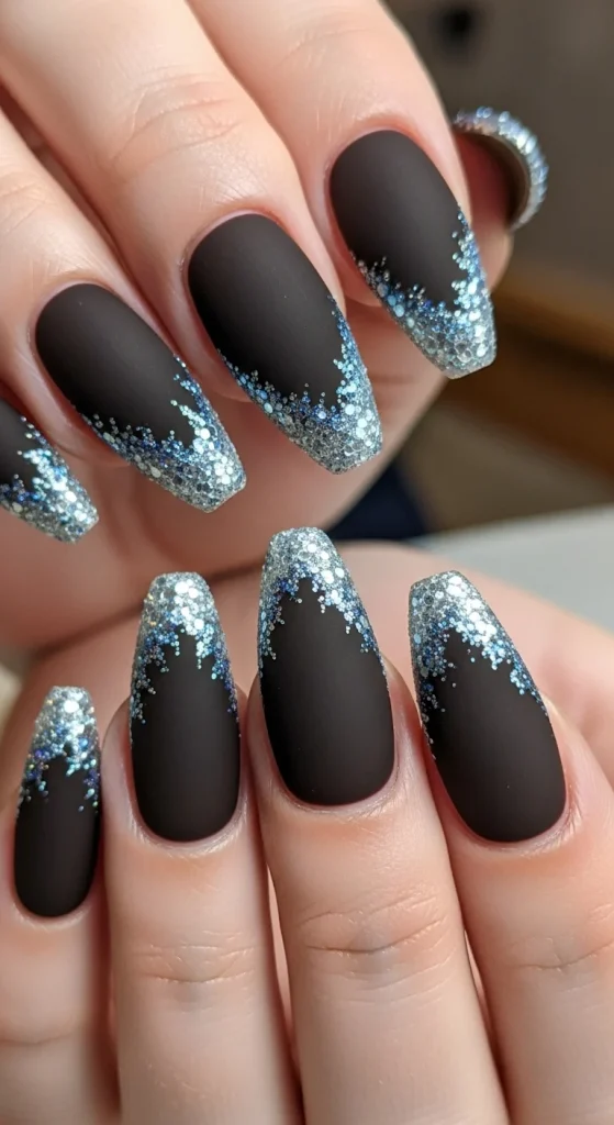 Sable Frost Edge Nails