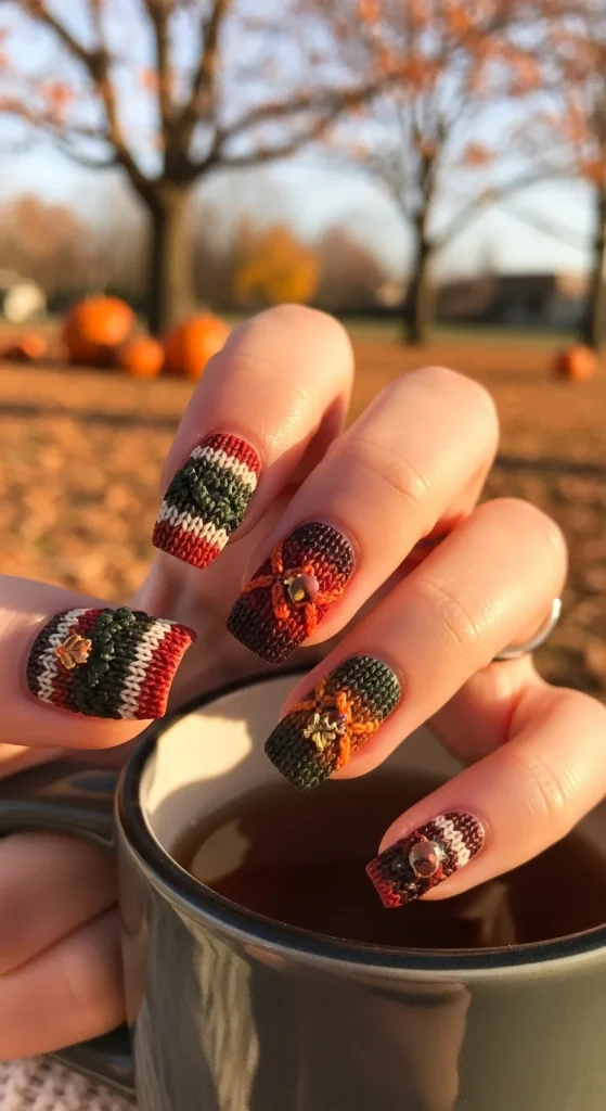 Sweater Texture Nails
