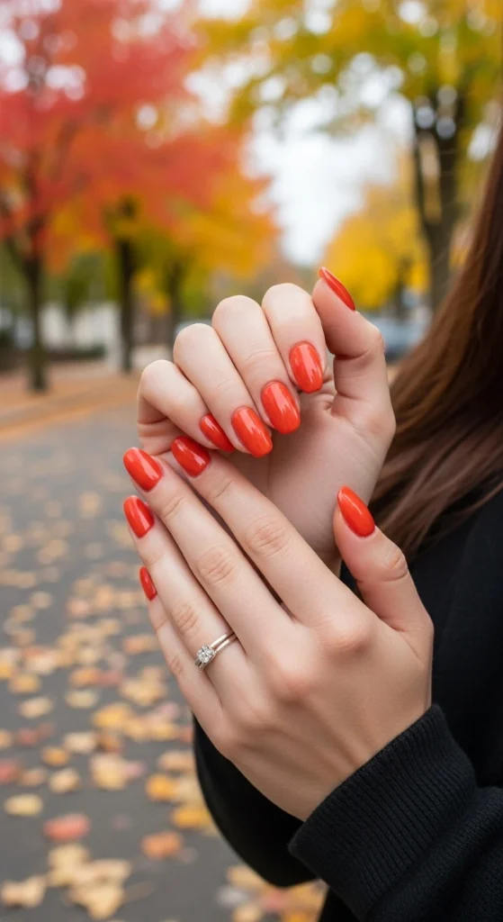 Autumn Orange – Warm Statement Nails