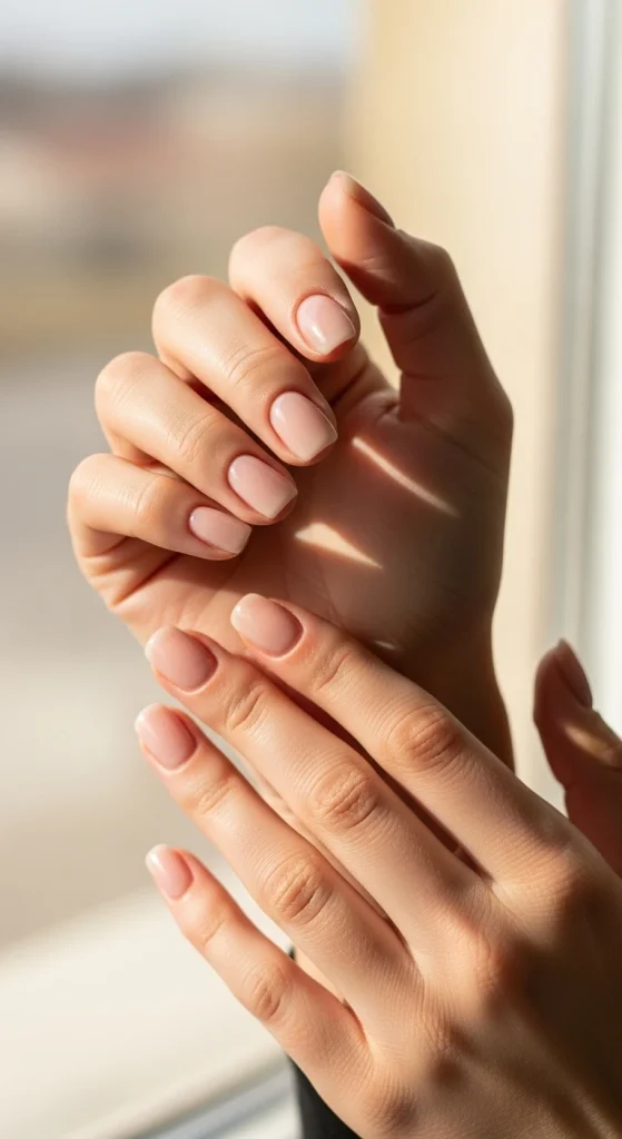 Barely-There Nude Nails