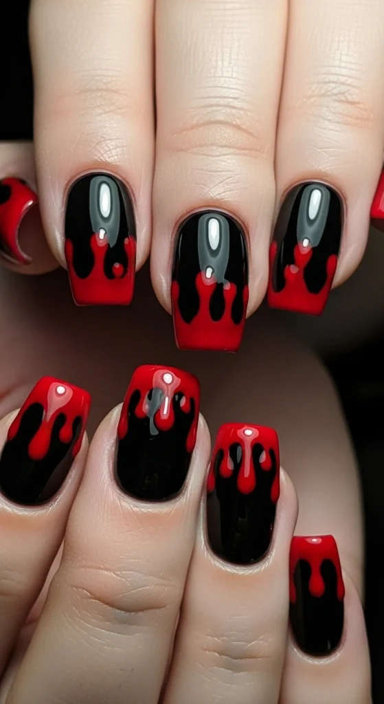 Bloody Drip NailsBloody Drip Nails