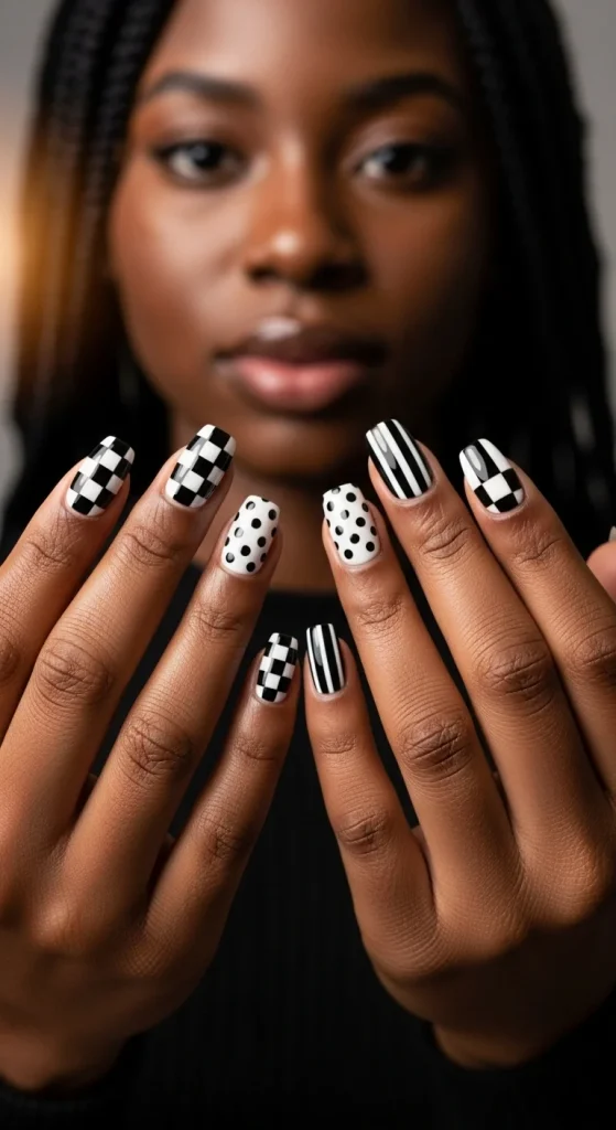 Bold Black and White Contrast