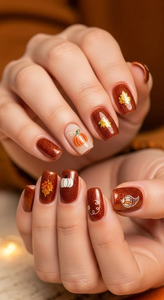 Burnt Sienna with Shimmer
