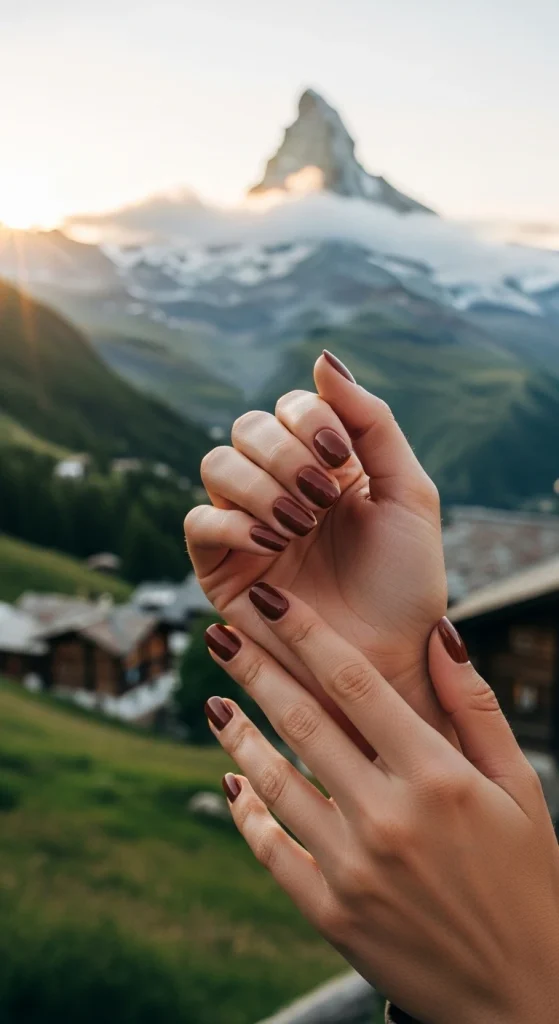 Calm Chestnut Tint Nails