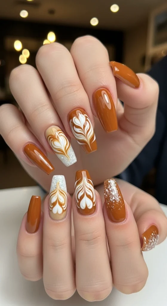 Caramel Latte Nails