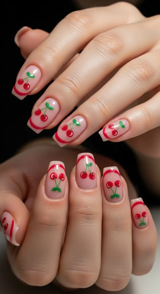 Cherry Accents for a Vintage Pop