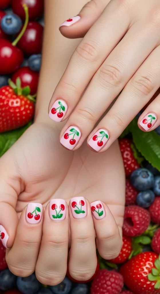 Cherry Micro Fruit Nails
