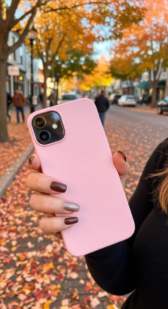 Chocolate Brown with Accent Glitter