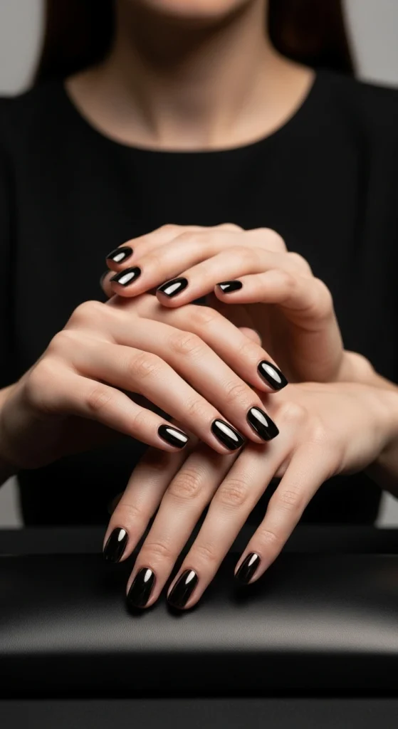 Chrome Touch on Black Base