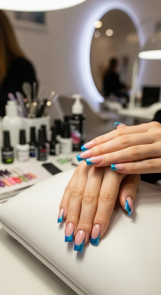 Classic French Tips with a Twist