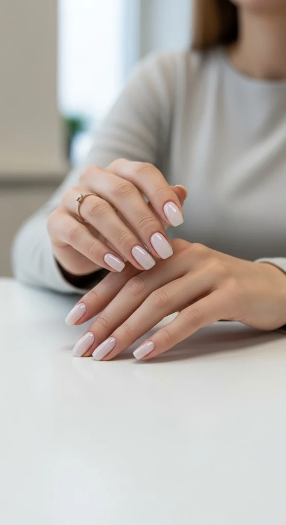 Classic Soft White Milky Nails